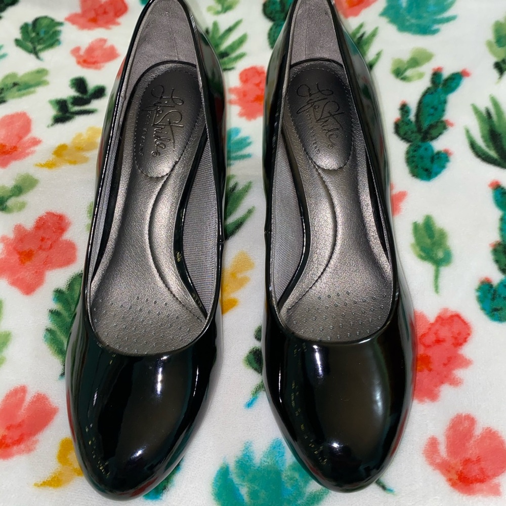 black heels
